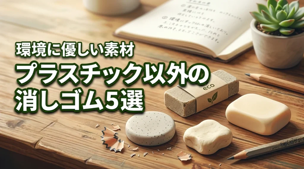 消しゴムプラスチック以外ならこれ！環境に優しい素材のおすすめ5選